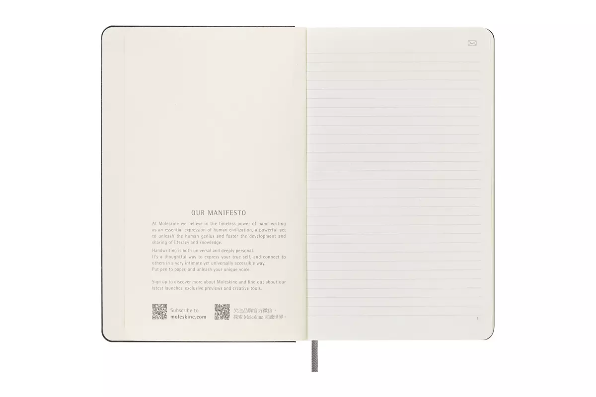 Een Moleskine Smart Notebook Ruled Hardcover Black koop je bij Moleskine.nl